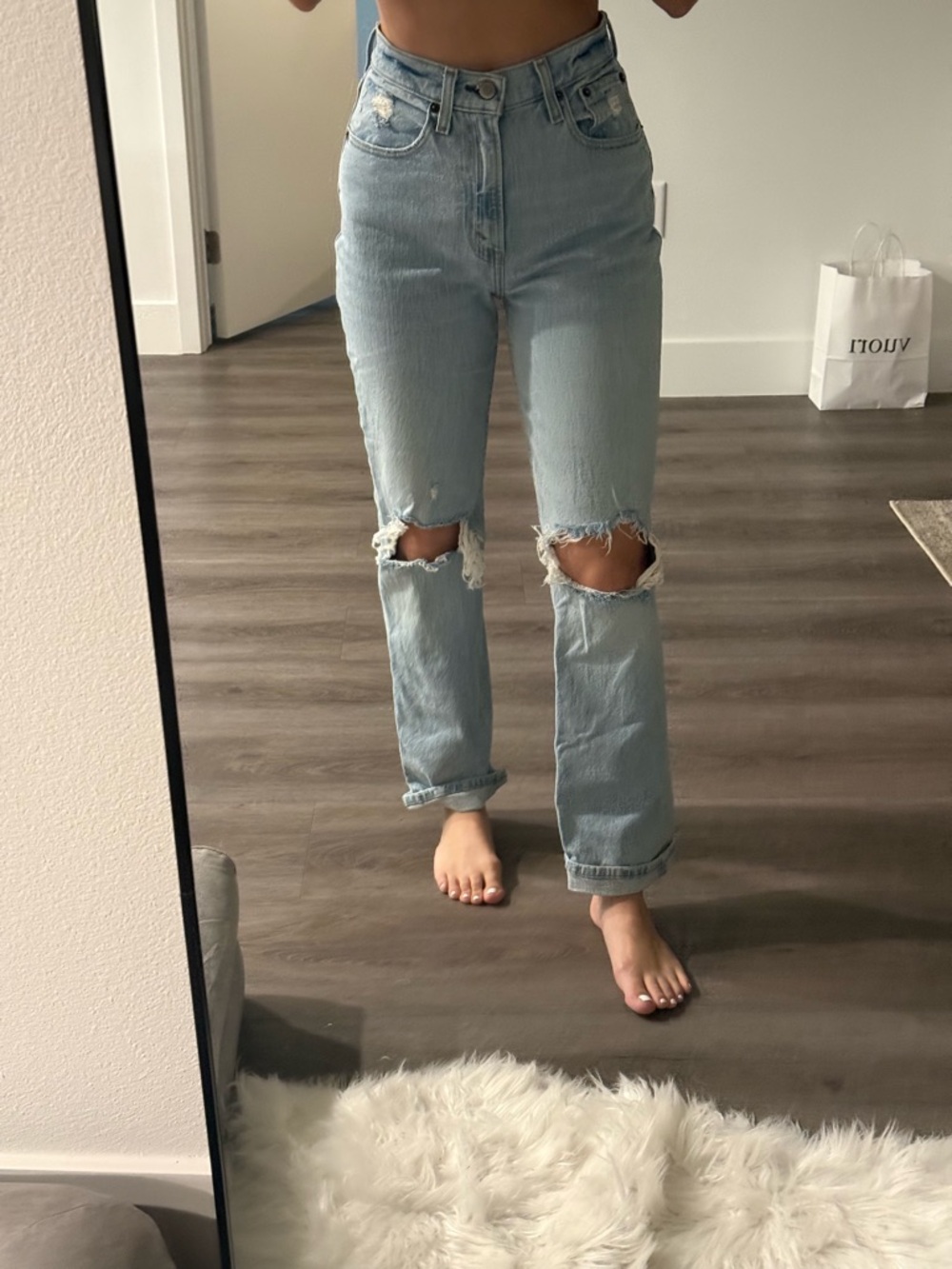Abercrombie & Fitch 90s straight ultra high rise